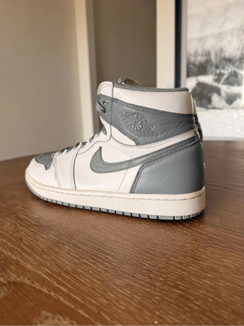 Nike Men’s High-Top Sneakers White & Grey